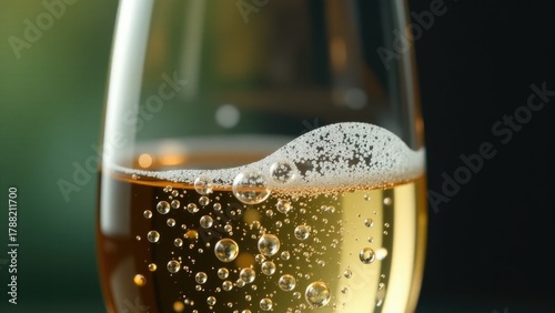 Wallpaper Mural Close-up shot of a glass of bubbly wine, great for food and beverage photography or social media posts Torontodigital.ca