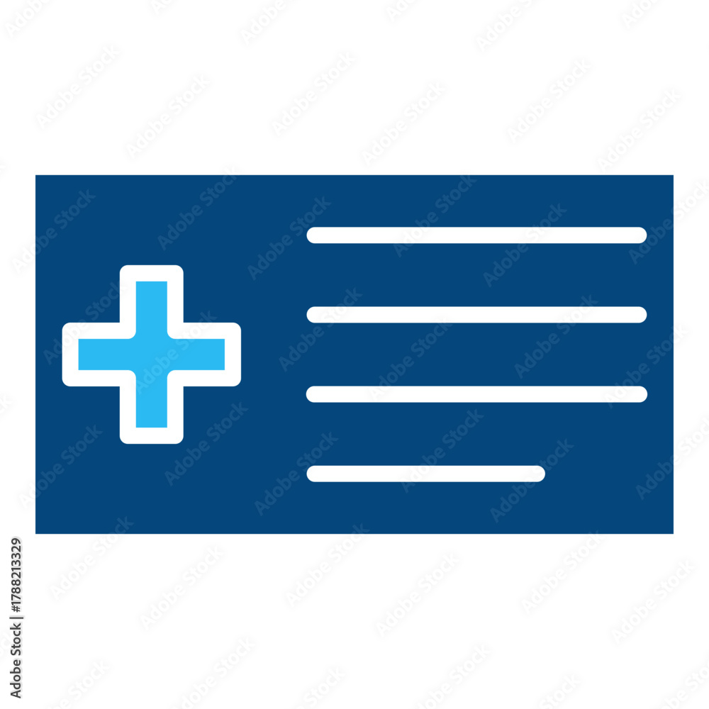 Obraz premium health card vector icon