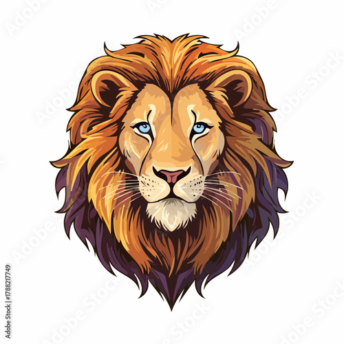 Kopf eine Löwen - Cartoon Comic Style