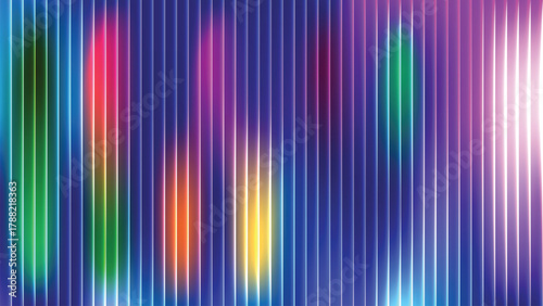 Transparent Glowing Blue Glass Texture with Motion Light on Black