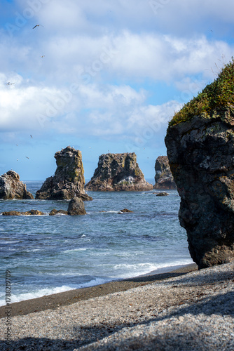 Cape Velikan (Ptichiy Cape) on Sakhalin Island, Russia