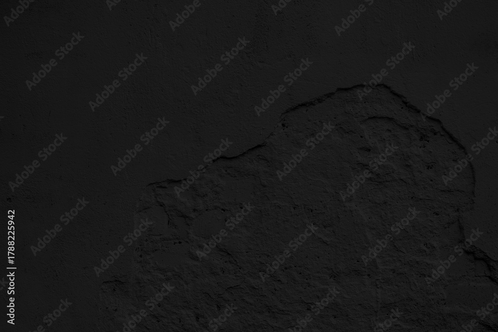 Naklejka premium Grunge background! Old black concrete wall texture