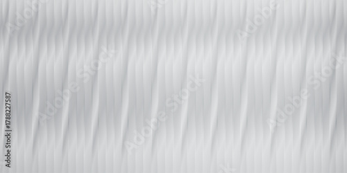 Frosted acrylic with wavy reeded texture on soft grey and white ribbed glass background.Close-up of fluted door or window,offering an elegant, airy aesthetic—ideal for modern vector design and visuals