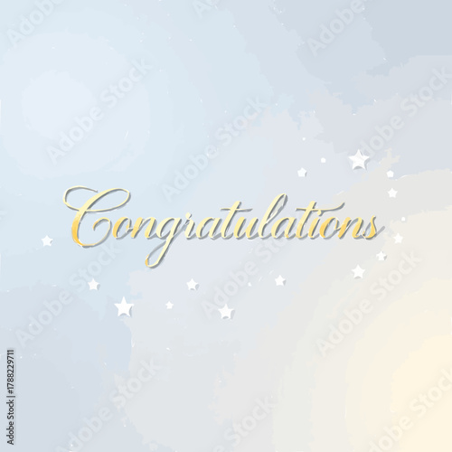 congratulations banner vector illustration 