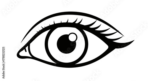 Expressive eye illustration showcasing artistic representation of vision and perception