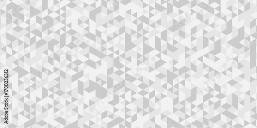Low polygon abstract cubic white and gray vector poly triangle texture geometric pattern composed of triangular. geometric wall tile and metal cube background triangle wallpaper design.	