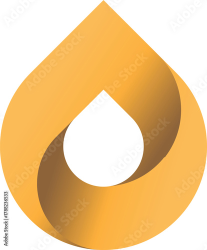 An abstract golden spiral vortex creating a hypnotic optical illusion of infinite depth and movement.