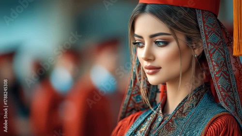 Wallpaper Mural Celebrating cultural heritage at a vibrant festival with traditional costumes and lively festivities Torontodigital.ca