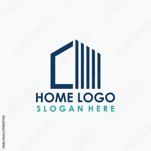 home and business logo design template, construction logo vector