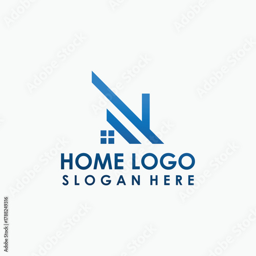 simple home logo vector, building icon design vector