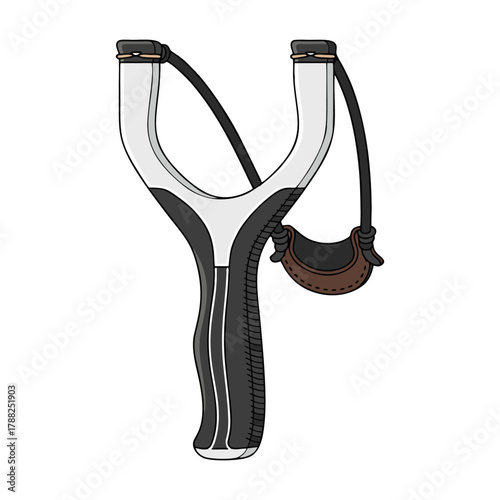 slingshot on white background