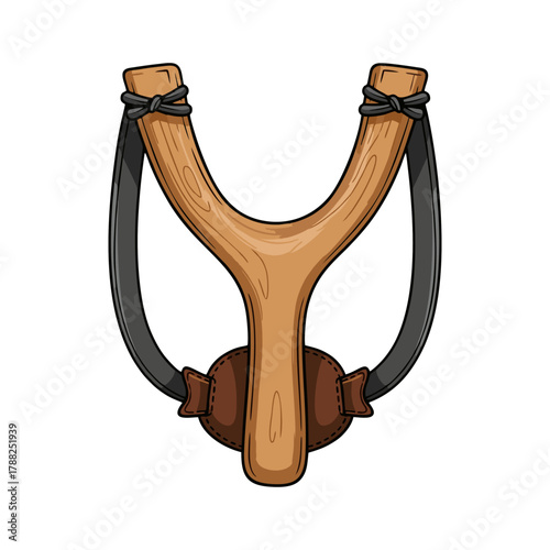 slingshot on white background