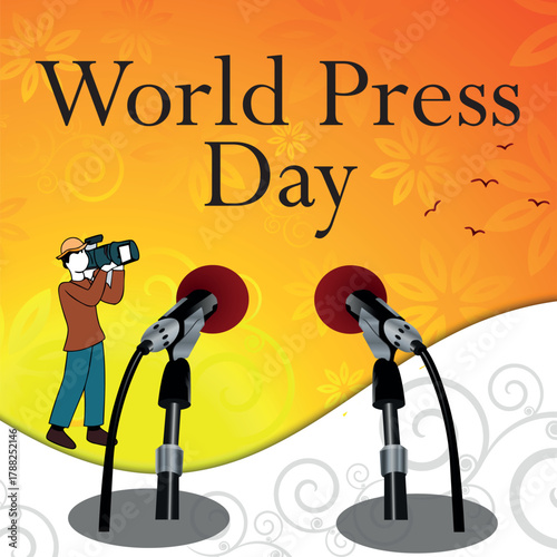 World Press Freedom Day Concept Vector Illustration