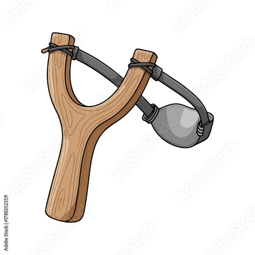 slingshot on white background