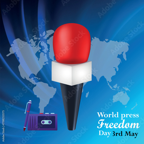 World Press Freedom Day Concept Vector Illustration