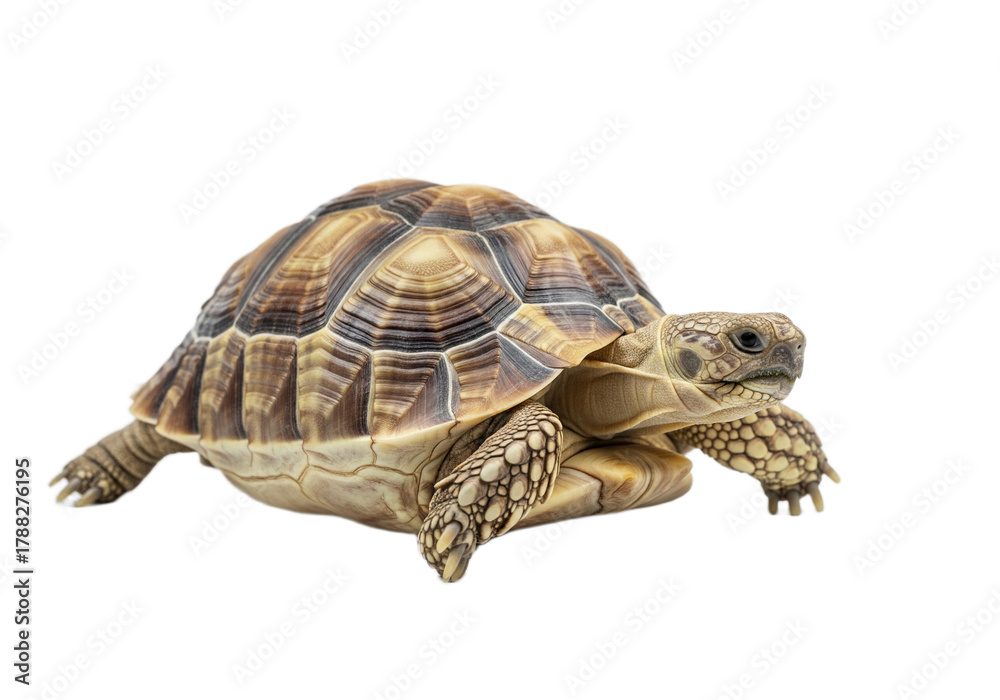 Obraz premium Tortoise with white background