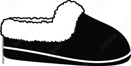 winter shoe silhouette vector designs 