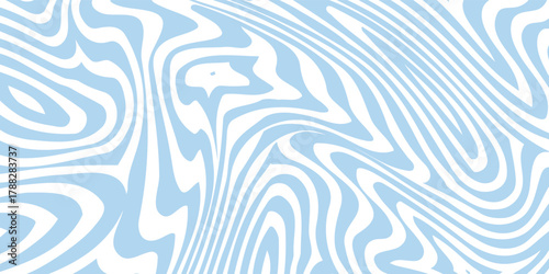 Abstract background seamless pattern with colorful waves. Trendy vector illustration in retro psychedelic style