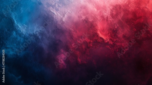 Abstract background with red and blue contrast. Fire and ice concept on a dark cosmic rock texture. Epic versus battle wallpaper