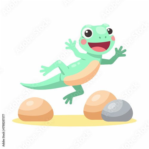 Lizard Jumping with Spread Limbs