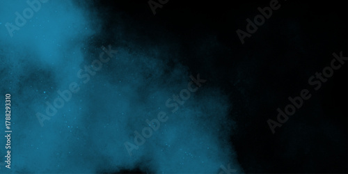 Abstract dark blue watercolor cloudiness, mist, or smog background. Moody Teal and Black Abstract Cloud Texture.  White and ash messy wall stucco texture background .