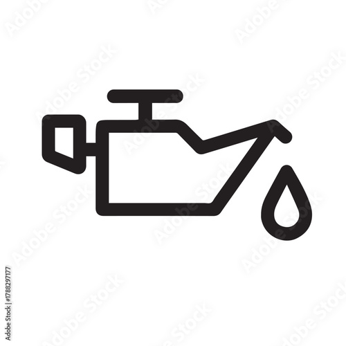 Oil Pressure Warning Light Icon.
