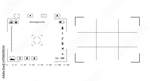 Digital camera frame vector frame transparent 
