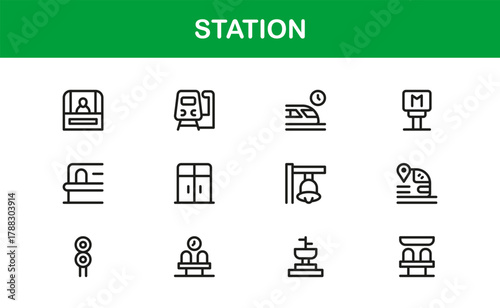 Professional Station Icon Library exploring Bus Apps, Metro Dashboards, Railway Tools, and Travel Trackers
