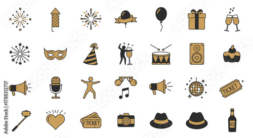 set of vector icons