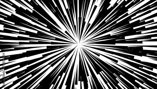 Black and white abstract geometric pattern with grunge explosion effect. For modern background and design element. Editable graphic resource. Vector Format Illustration 