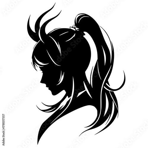 Beautiful devil silhouette