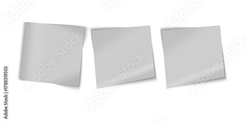 Paper message note reminder vector illustration featuring blank background, white empty sheet, office business label or memo design element isolated for stationery, notices or reminders.