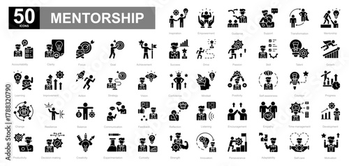Mentorship glyph iconset