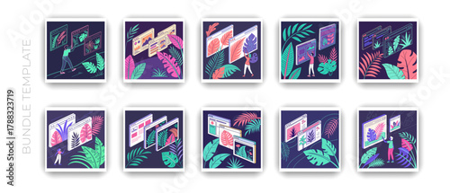 Web Design & UI/UX Illustration Set