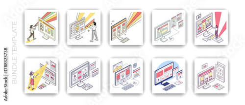 Web Design & UI/UX Illustration Set