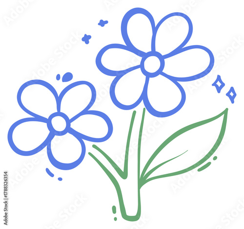 Simple Flower Sticker