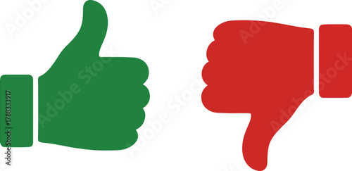 Thumbs Up and Thumbs Down Icon