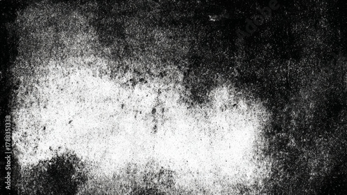 Grungy abstract black and white texture with distressed aged vintage effect illustration.