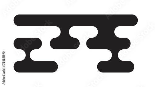 Black traditional Asian-style cloud