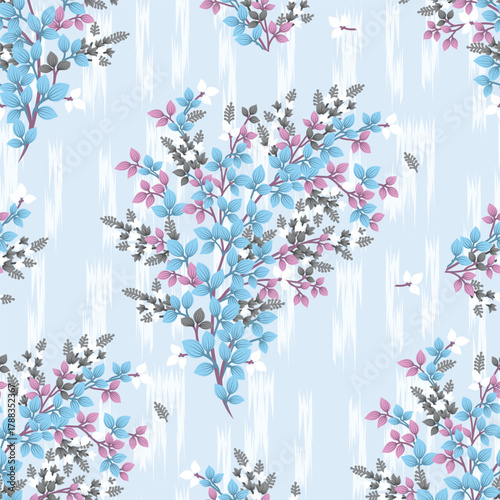 Classic Popular Flower Seamless pattern background - For easy making seamless pattern use it for filling any contours
