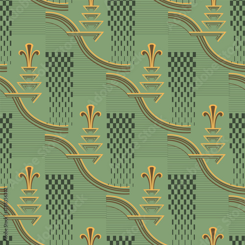 Classic Popular Flower Seamless pattern background - For easy making seamless pattern use it for filling any contours