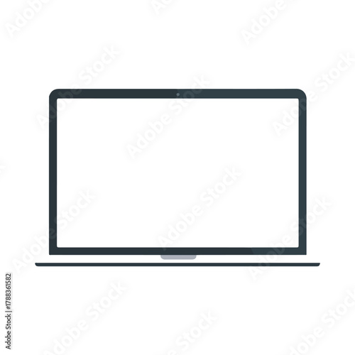 Minimalist Laptop Design Clean Technology Template