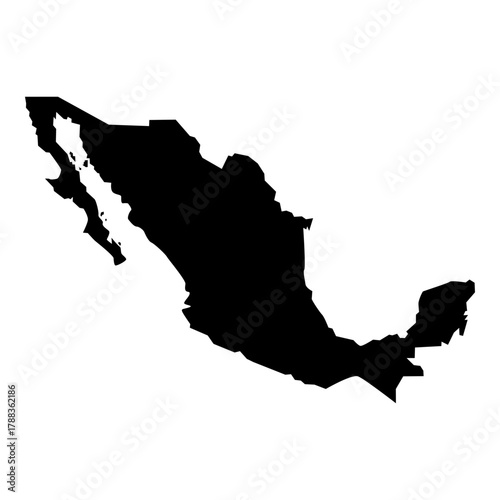 blank map of mexico