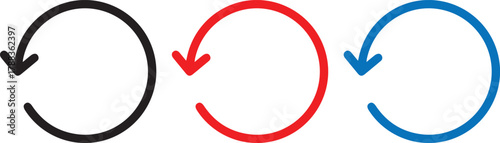 curved arrows, circular shapes,icon minimal design, vector graphics