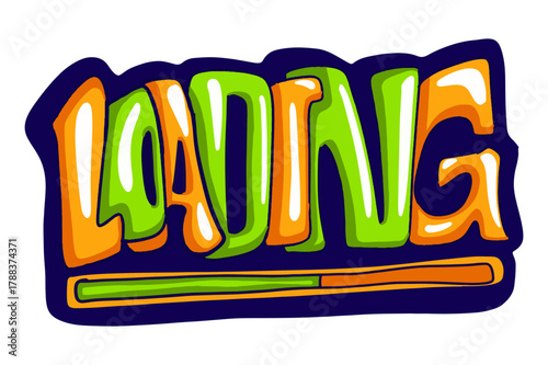 Graffiti with the words Loading