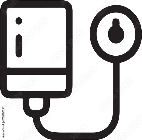 Blood pressure monitor icon
