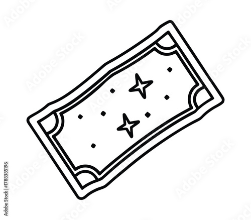 Colorful Scratch Card Sticker Featuring Gold and Silver Elegant Design