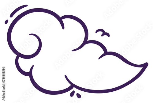 Cloud Cartoon Clipart Sticker