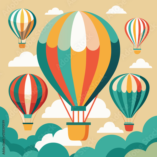 hot air balloon in sky