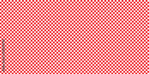 Red and white checkerboard. Square shape pattern seamless vector. Chess board isolated red white abstract background textures pattern seamless.